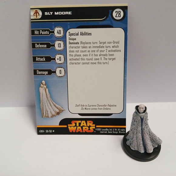 Star Wars Miniatures - Sly Moore 50/60 #18753