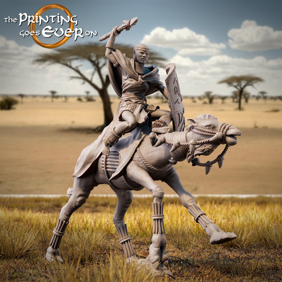 Camel Rider B - The Printing Goes Ever On - Great for use with MESBG, D&D, RPG's....