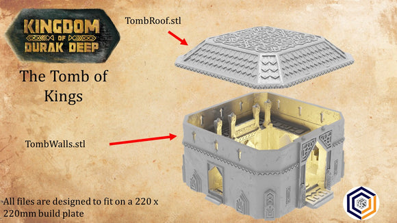 Dwarven Tomb of the King ~ Kingdom of Durak Deep Great for use with MESBG, D&D, RPG's....
