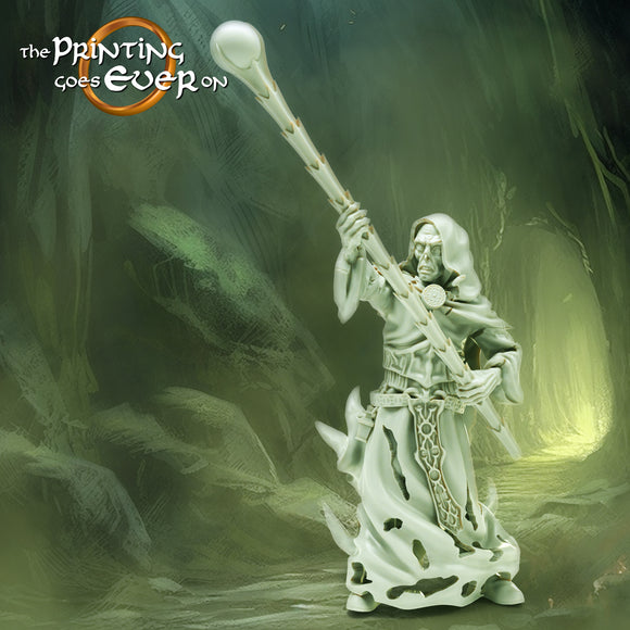 Ghost Mage - The Printing Goes Ever On - Great for use with MESBG, D&D, RPG's....
