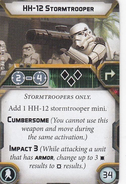 Legion Upgrade Card - HH-12 Stormtrooper - Pro Tech 