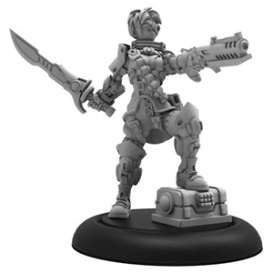 Warcaster: Neo-Mechanika: Captain Redblade Wild Card Hero Solo