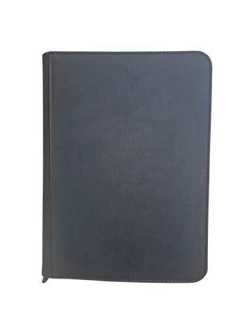 18 Pocket Zip-Up Card Binder (Black)
