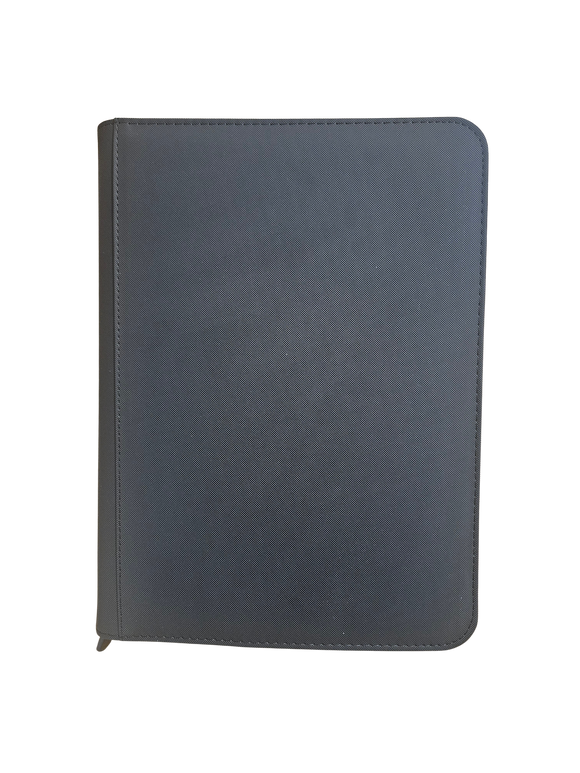 18 Pocket Zip-Up Card Binder (Black)