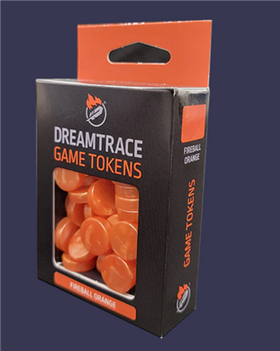 DreamTrace Gaming Tokens: Fireball Orange