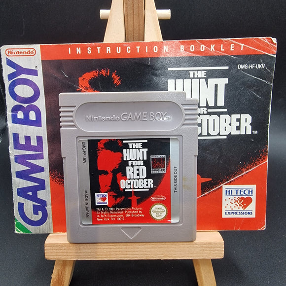 Gameboy - Hunt For Red October - Cart + Instructions