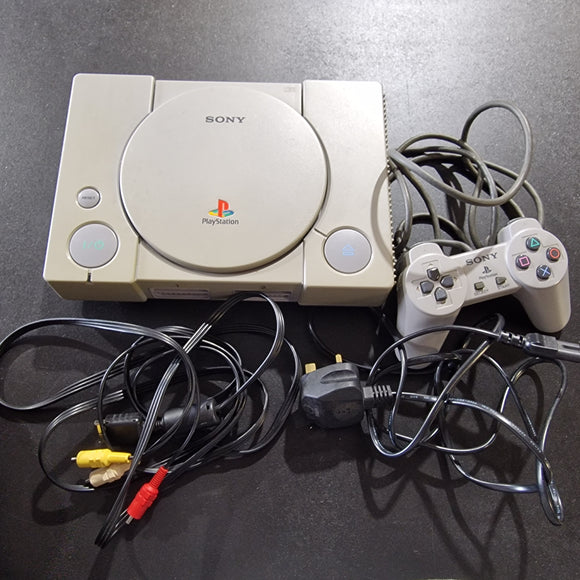 Sony PS1 Playstation 1 Package with Controller and leads #16043