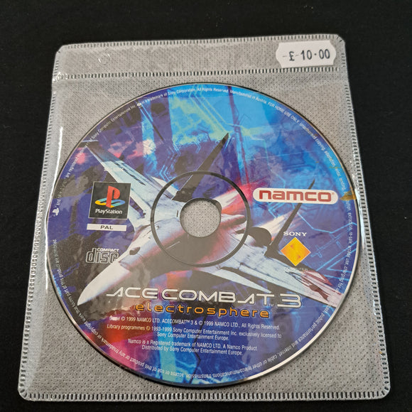Playstation 1 - Ace Combat 3 -disc only