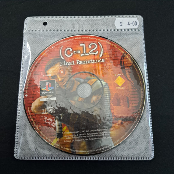 Playstation 1 - (C-12) Final Resistance - disc only