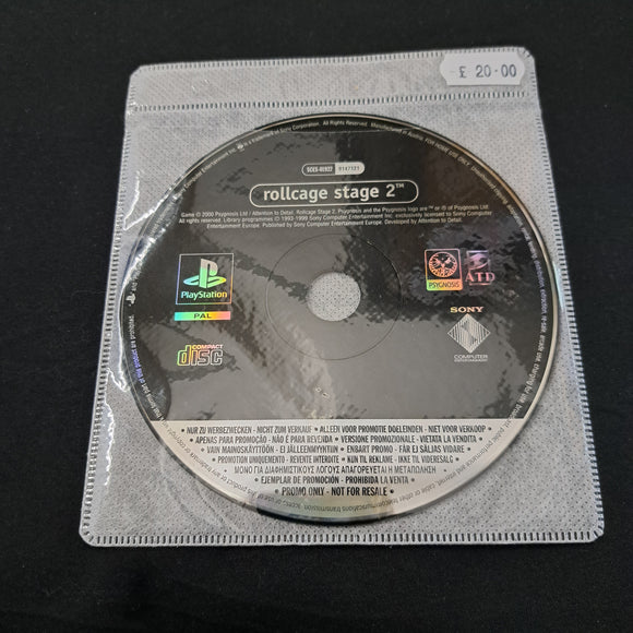 Playstation 1 - Rollcage Stage 2- Rare Promo Full game - disc only