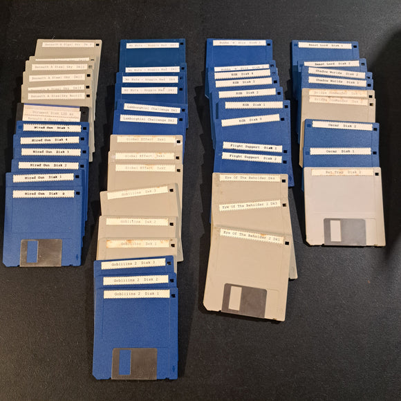 Commodore Amiga 'Blank' Game Disks x50 Lot7 #16824