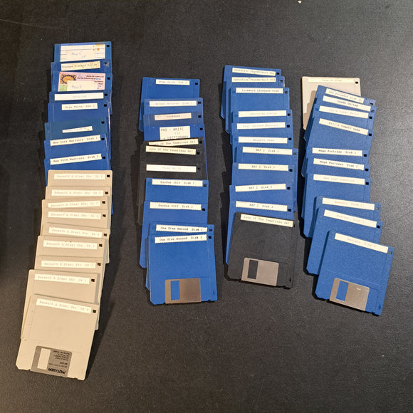 Commodore Amiga 'Blank' Game Disks x50 Lot8 #16825