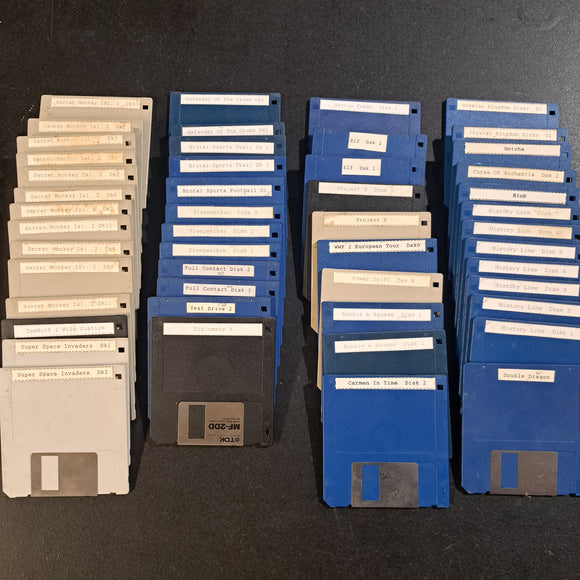 Commodore Amiga 'Blank' Game Disks x50 Lot9 #16826