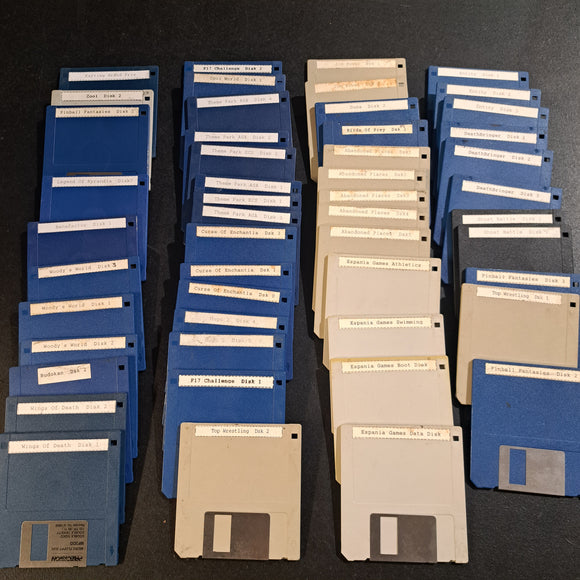 Commodore Amiga 'Blank' Game Disks x50 Lot10 #16827