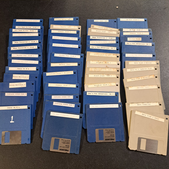 Commodore Amiga 'Blank' Game Disks x50 Lot12 #16829