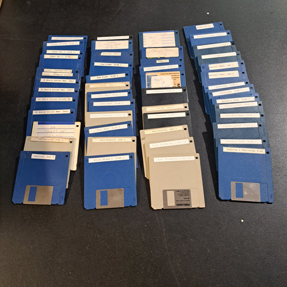 Commodore Amiga 'Blank' Game Disks x50 Lot13 #16830