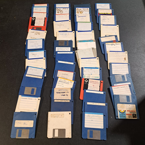 Commodore Amiga 'Blank' Game Disks x50 Lot19 #16836