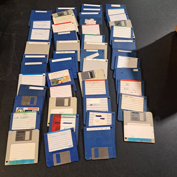 Commodore Amiga 'Blank' Game Disks x50 Lot20 #16837