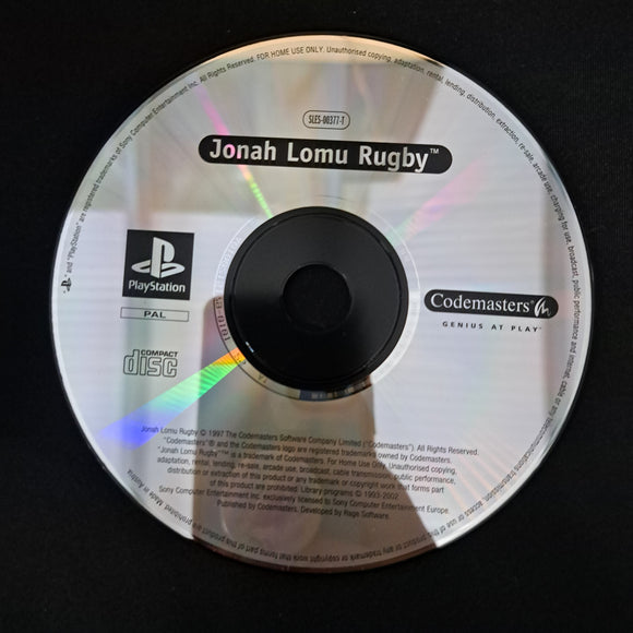 Playstation 1 - Jonah Lomu Rugby - Disc only