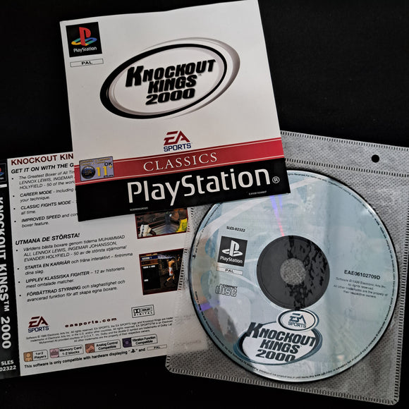 Playstation 1 -  Knockout Kings 2000 - No Case