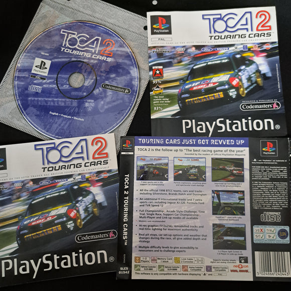 Playstation 1 - TOCA 2 Touring Cars - No Case