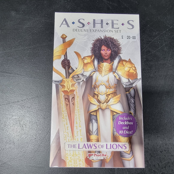 Second Hand Board Game -Ashes The Laws of Lions Deluxe expansion (2H)