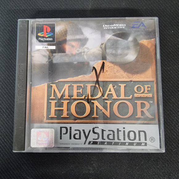 Playstation 1 - Medal of Honor Platinum- In Case