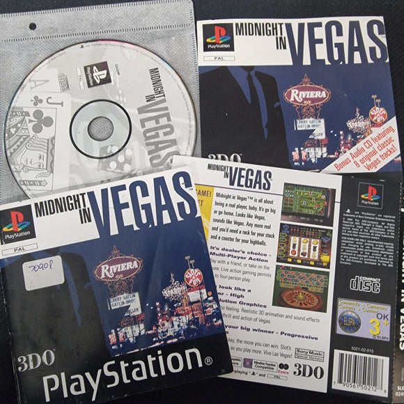 Playstation 1 - Midnight in Vegas - No Case