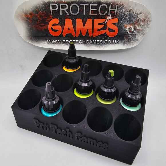 Pro Tech Bottle Rack - 15 Slot for Pro-Acryl Sized bottles