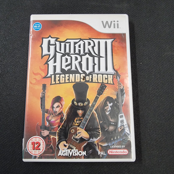 Wii -  Guitar Hero III Legends of Rock