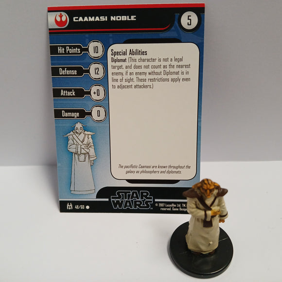 Star Wars Miniatures - Caamasi Noble 48/60 #18752