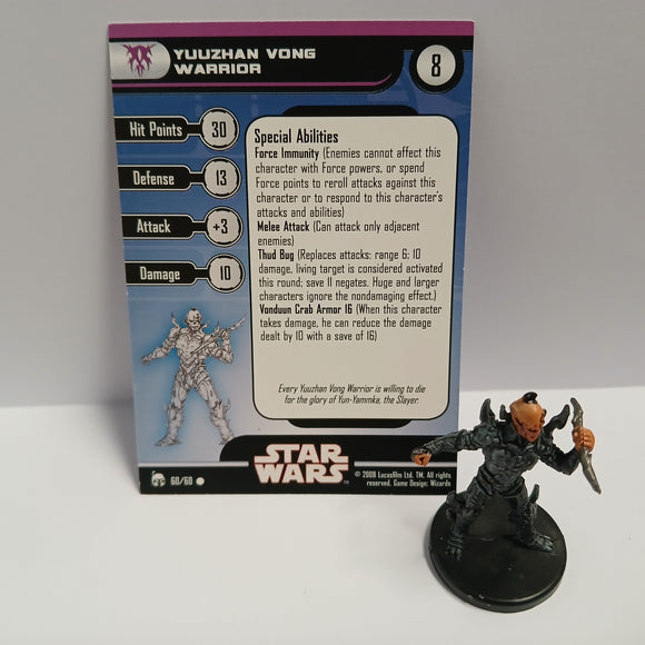 Star Wars Miniatures - Yuuzhan Vong Warrior (dagger) 60/60