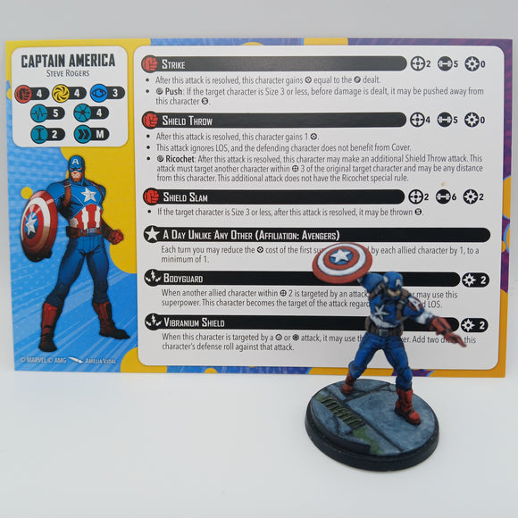 Marvel Crisis Protocol Figure - Captain America Steve Rogers #18821