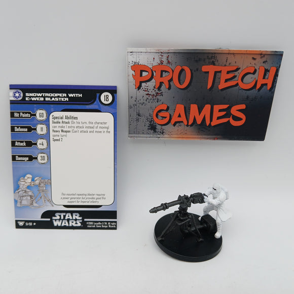 Star Wars Miniatures - Snowtrooper with E/Web Blaster #20766