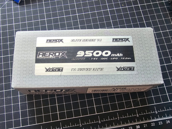 Aerox Elite Lipo 9500Mah HV Stick 7.6v 130C 25mm (Collection)