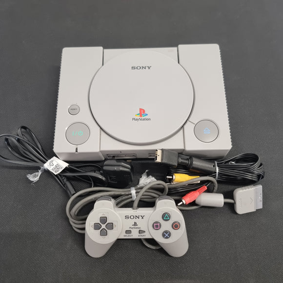Sony PS1 Playstation 1 Package with Controller and leads #19729