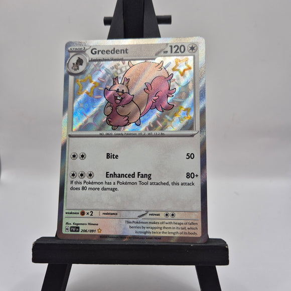 Greedent 206/091 Paldean Fates - Pokemon TCG Single #22237