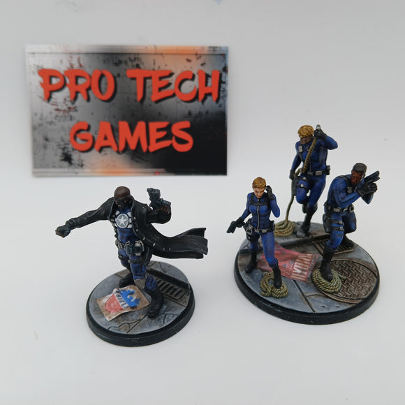 Marvel Crisis Protocol Figure - Nick Fury and Shield Agents #22365