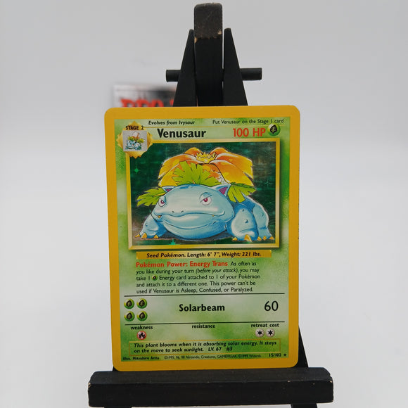 Venusaur HOLO 15/102 Base Set - Pokemon TCG Single #22476