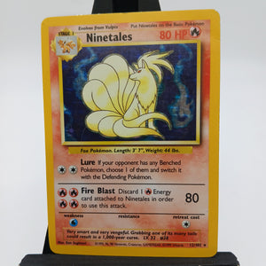 Ninetales HOLO 12/102 Base Set - Pokemon TCG Single #22479