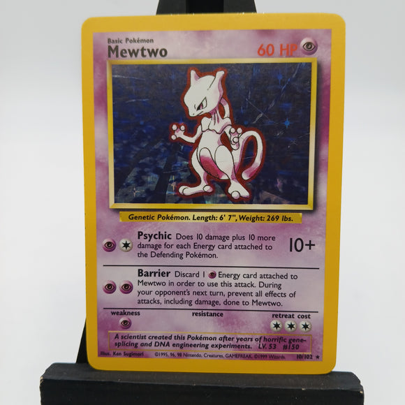 Mewtwo HOLO 10/102 Base Set - Pokemon TCG Single #22483