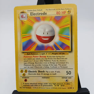 Electrode NON-HOLO 21/102 Base Set - Pokemon TCG Single #22490