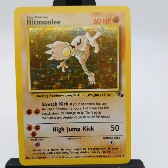 Hitmonlee HOLO 7/62 Fossil - Pokemon TCG Single #22524