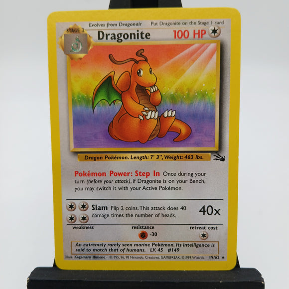 Dragonite NON-HOLO 19/62 Fossil - Pokemon TCG Single #22539