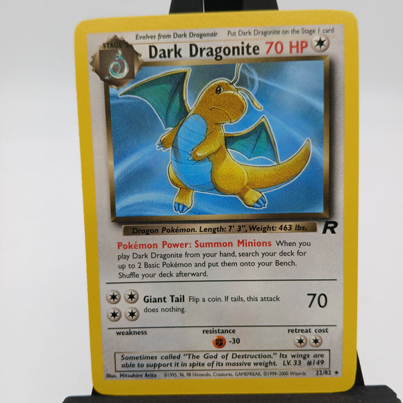 Dark Dragonite NON-HOLO 22/82 Team Rocket - Pokemon TCG Single #22545