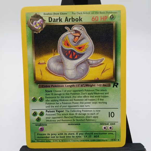 Dark Arbok NON-HOLO 19/82 Team Rocket - Pokemon TCG Single #22546