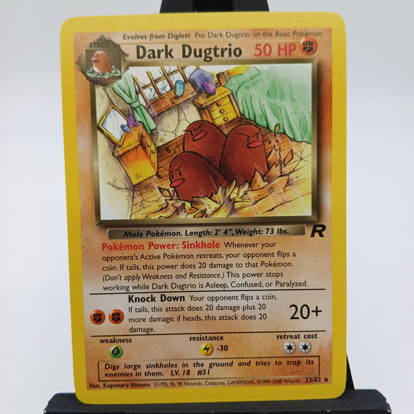 Dark Dugtrio NON-HOLO 23/82 Team Rocket - Pokemon TCG Single #22549