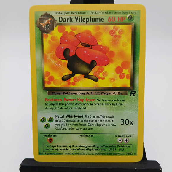 Dark Vileplume NON-HOLO 30/82 Team Rocket - Pokemon TCG Single #22553