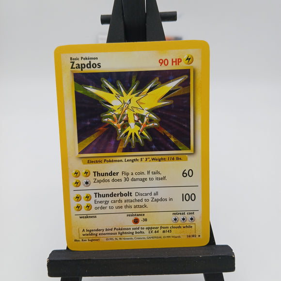 Zapdos HOLO 16/102 Base Set - Pokemon TCG Single #22475