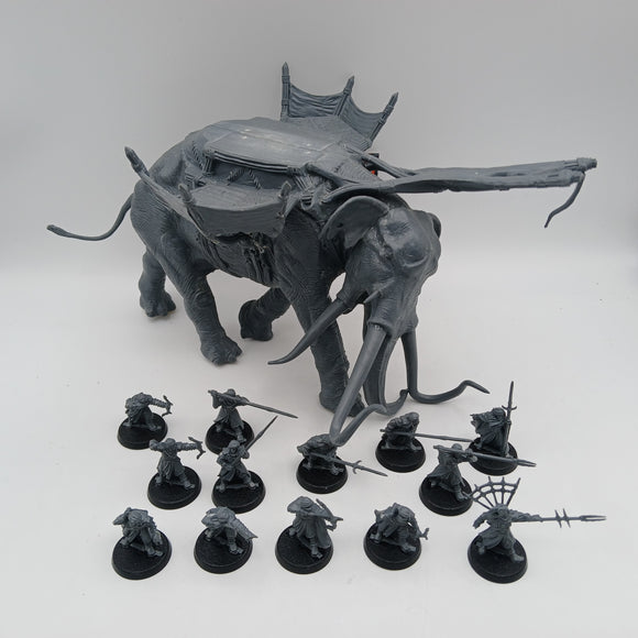 MESBG Lord of the Rings: War Mumak and crew #25522